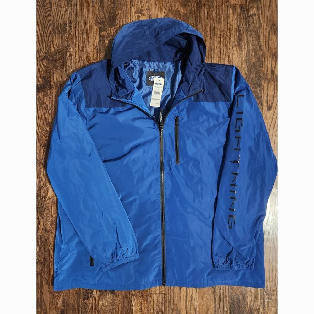 Ford Official Licensed Product NWT F-150 Lightning Full-zip jacket blue size 3XL
